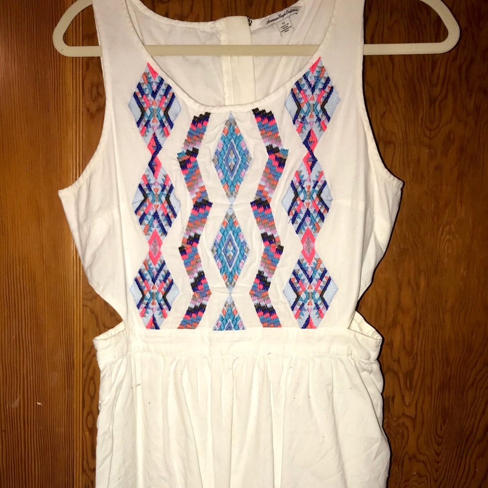 American Eagle Print Dress w/ Cutouts